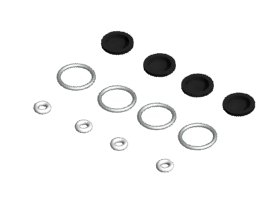 3RACING Sakura Zero Damper O RING Replacement For #SAK-48/PK - SAK-48B