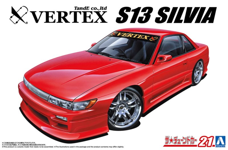 Aoshima 06989 - 1/24 Vertex Nissan PS13 S13 Silvia \'91 The Tuned Car #21