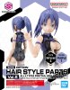 Bandai 5064215-PU - 30MS Option Hair Style Parts Set Vol.6 Type Ponytail Hair 4 (Color Purple 1)