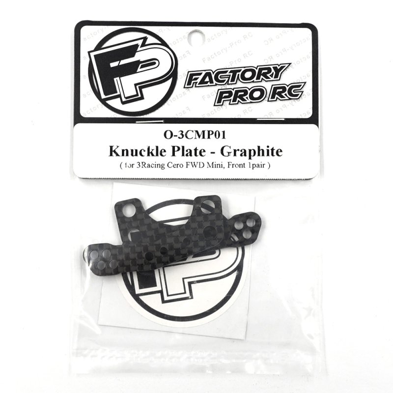 Factory Pro FP-O-3CMP01 Knuckle Plate - Graphite (for 3racing Cero FWD Mini, Front 1pair)