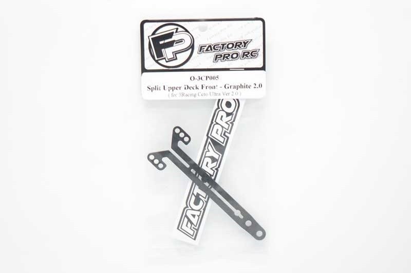 Factory Pro FP-O-3CP005 Split Upper Deck Front - Graphite 2.0 (for 3racing Cero Ultra 2.0)