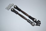 Spring Steel 4mm Thread Tie Rod With 6.8mm Ball Plastic Ends (To Extend 75mm-80mm) 1pr set - GPM TRS275