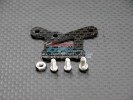 Kyosho Mini Inferno ST /Mini Inferno Graphite Linkage Plate Of Front Gear Box & Steering Plate With Screws & 3mm Lock Nut - 1pc set - GPM GMIF015