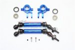 TRAXXAS Slash 4x4 Steel+Aluminium Widen Front CVD Drive Shaft W. Knuckle Arm - 12pc set - GPM SSLA1280FH21