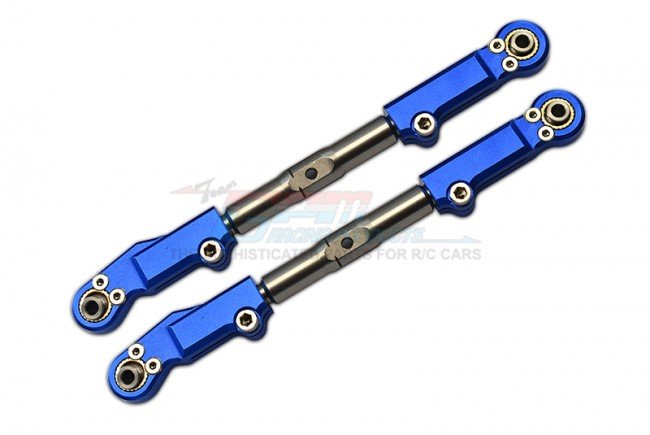 TRAXXAS SLEDGE MONSTER TRUCK Aluminum+Stainless Steel Rear Upper Arm Tie Rod - 2pc set - GPM SLE057S