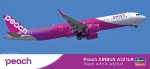 Hasegawa 10850 - 1/200 Peach Airbus A321LR