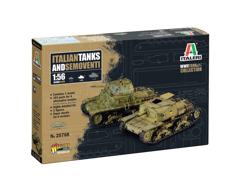 Italeri 25768 - 1/56 Italian Tanks and Semoventi