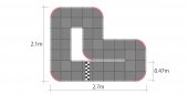 Kyosho 87033 - Mini-Z GrandPrix Circuit 30 Short(48pcs)
