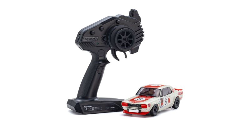 Kyosho 32643R - MINI-Z AWD NISSAN SKYLINE 2000GT-R (KPGC10) Racing 1972 #6 Red