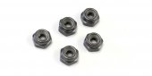 Kyosho 1-N2630NA-GM - Nut(M2.6x3.0)Nylon(Aluminum/Gunmetal/5pc