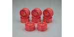 Kyosho 92012-8KPB - Aero 24 Wheel (15-Spoke/Fluorescence Pink/8pcs)