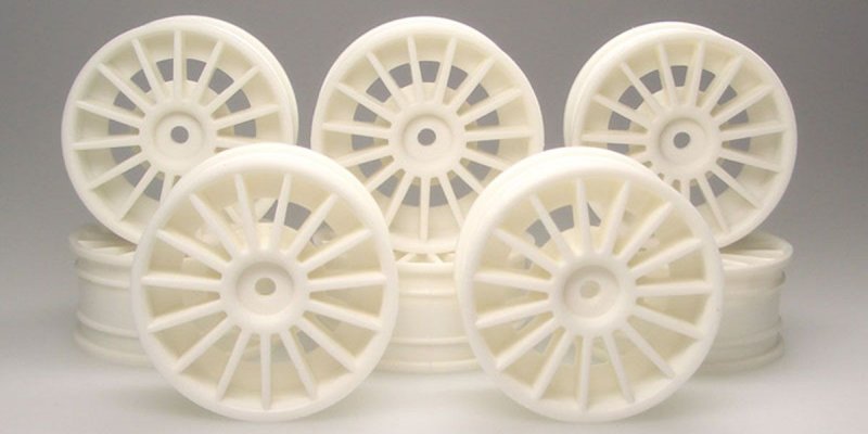 Kyosho 92012-8WB - Aero 24 Wheel (15-Spork/White/8pcs)