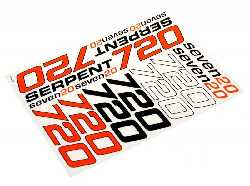 Serpent SER803105 Serpent 720 A5 Decal Sheet