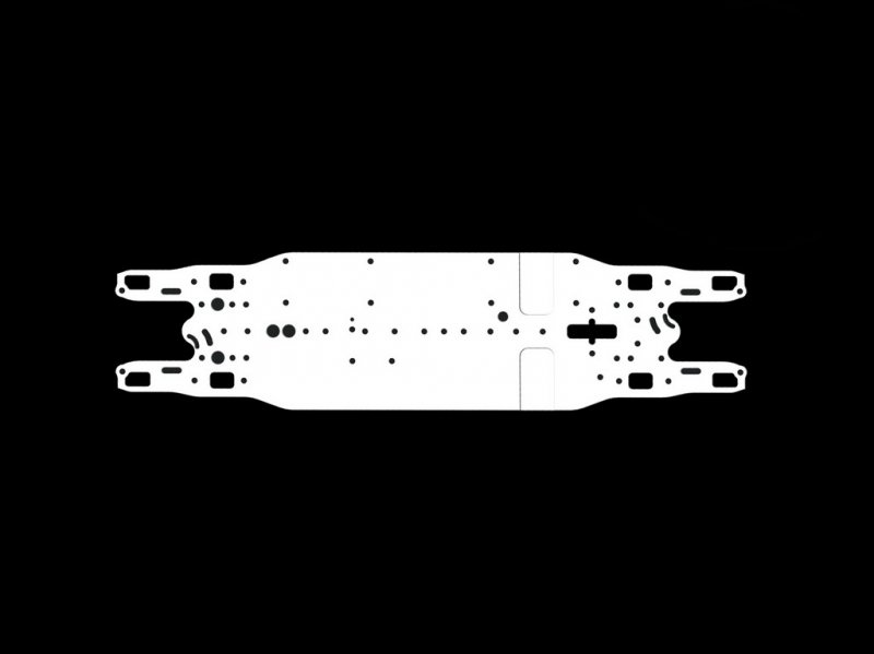 Serpent SER401801 Chassis arrowspace magnesium stiff 4X