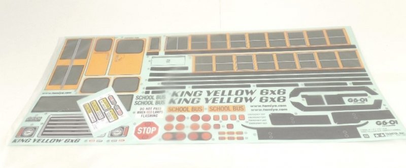 Tamiya 9495921 - G6-01 King Yellow 6x6 Sticker and Masking: 58653