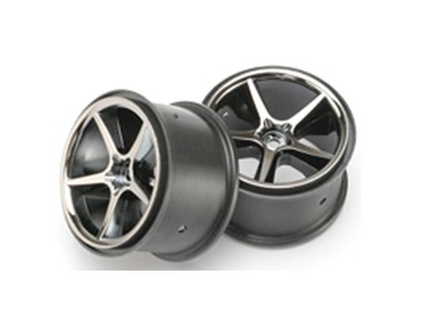 Traxxas (#7172A) GEMINI BLACK CHROME WHEELS