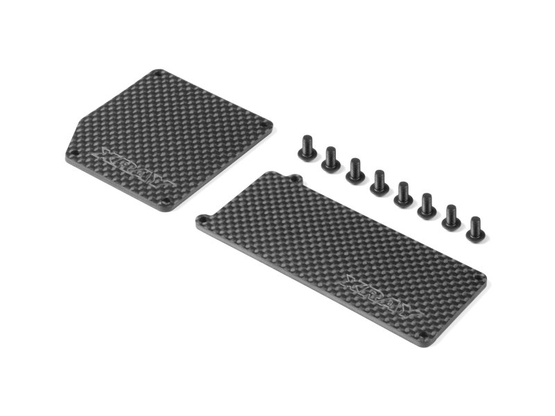 XRAY 356005 - Graphite Battery & Receiver Cover Plate FOR Hard Radio Case