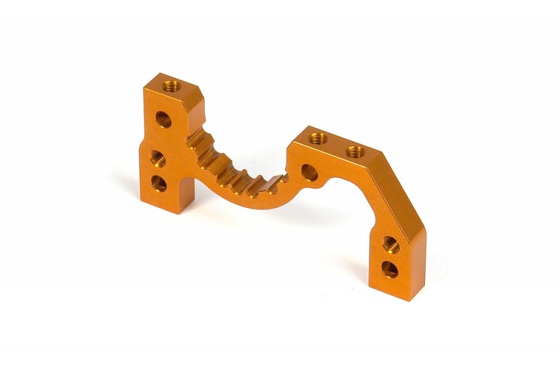 XRAY 303012-O T2(009) Aluminium minium Rear Lower Suspension Adjust. Bulkhead - Orange