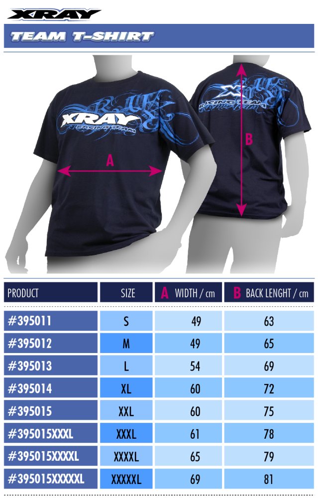 XRAY 395015XXXXXL - Team T-SHIRT (XXXXXL)