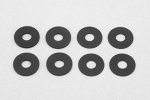 Yokomo ZS-011TSBA Aluminum Tread Adjust Spacer (Black) 0.5mm/1.0mm