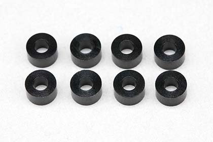 Yokomo ZC-A2530BA ?2.5x?5.0x3.0mm Aluminum shim (Black/8pcs)