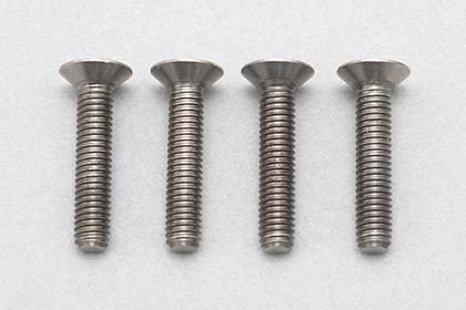 Yokomo RP-042-15A M3x15mm High Precision Cutting Titanium flat head socket screw