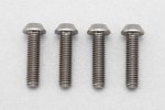 Yokomo RP-041-12A M3x12mm High Precision Cutting Titanium button head socket screw